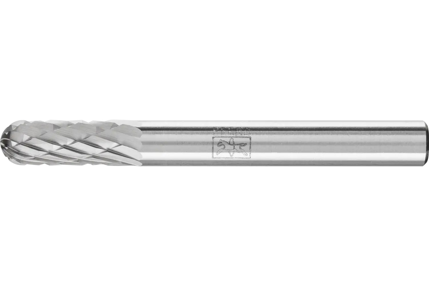 Picture of Pferd Carbide Bur SC-1 Cylindrical Radius End Double Cut 1/4" x 5/8" x 1/4" Shank